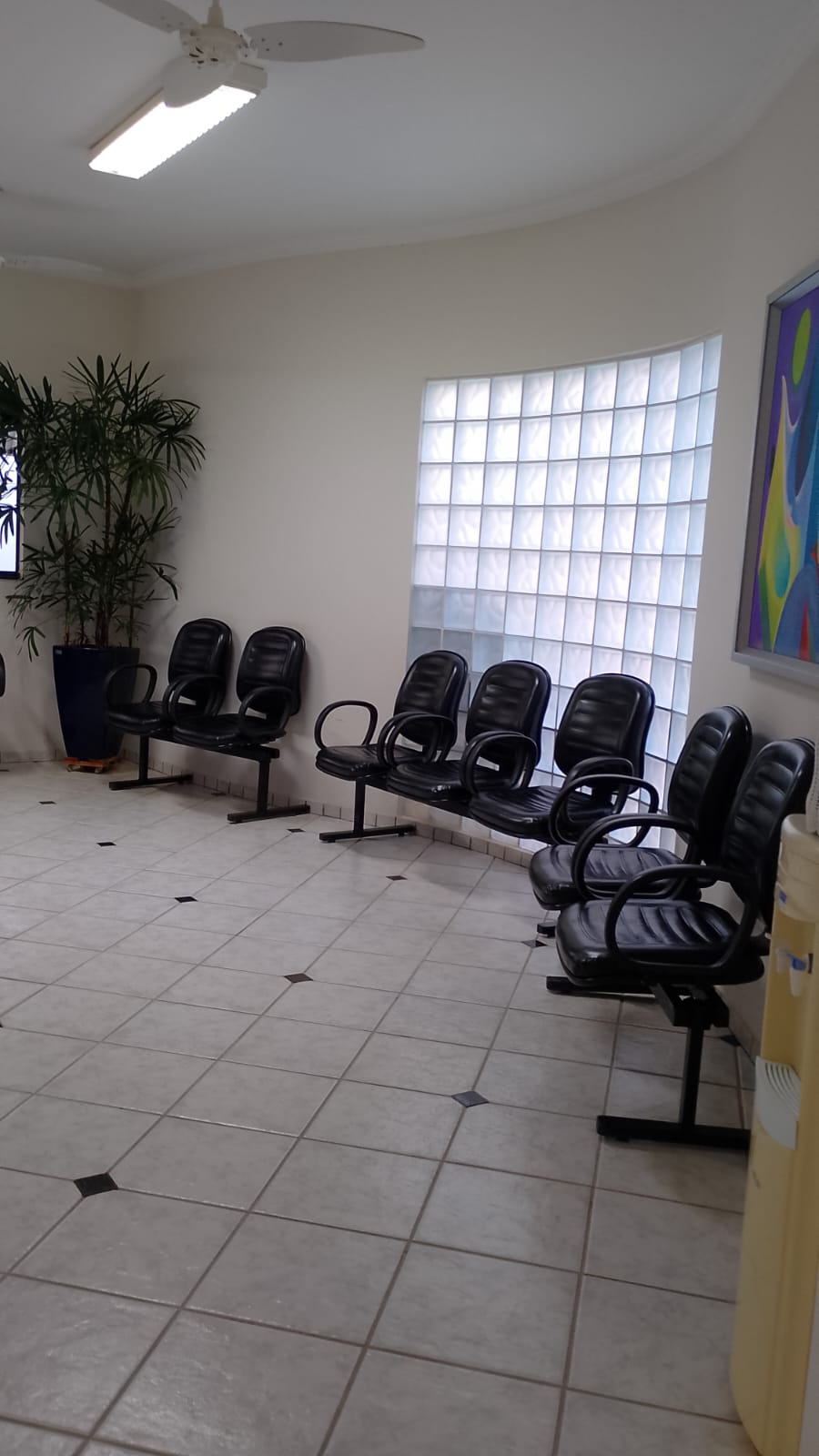 Sala de espera da clínica